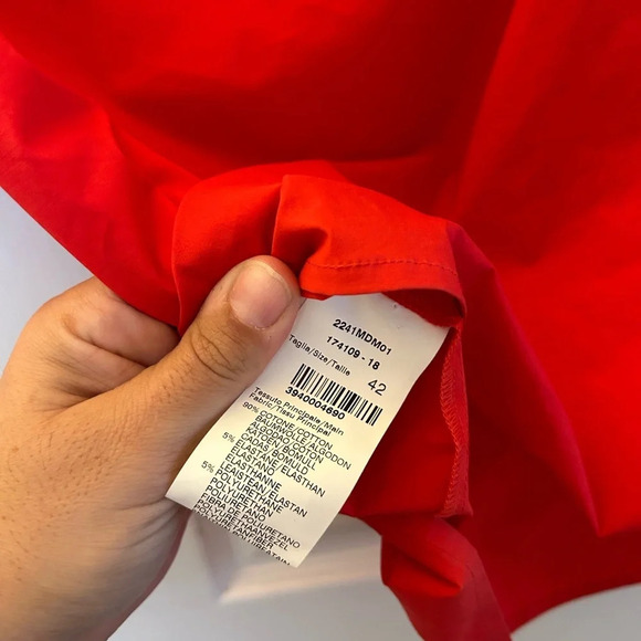 MSGM red blouse sz 42 - Picture 4 of 4